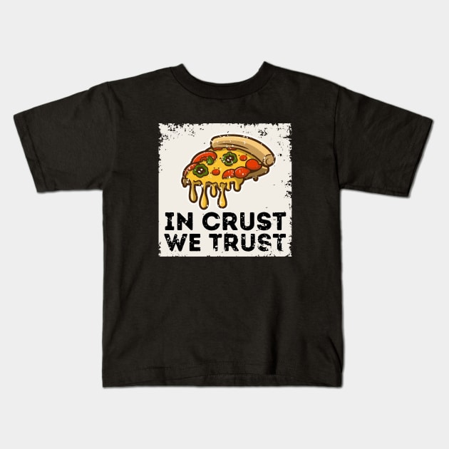Pizza Fun - Slice Laughs Kids T-Shirt by Hepi Mande